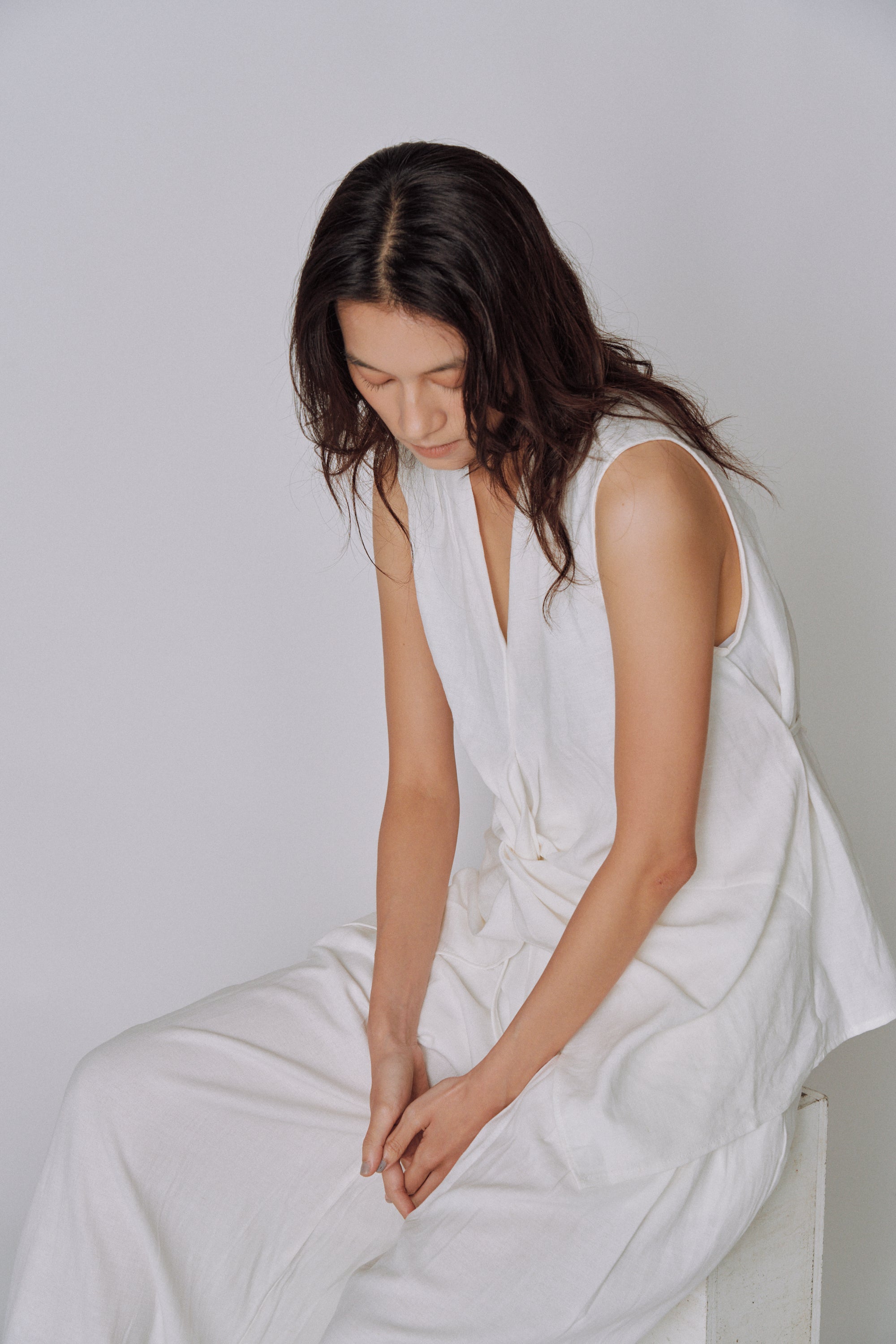 Twist Front Linen Set