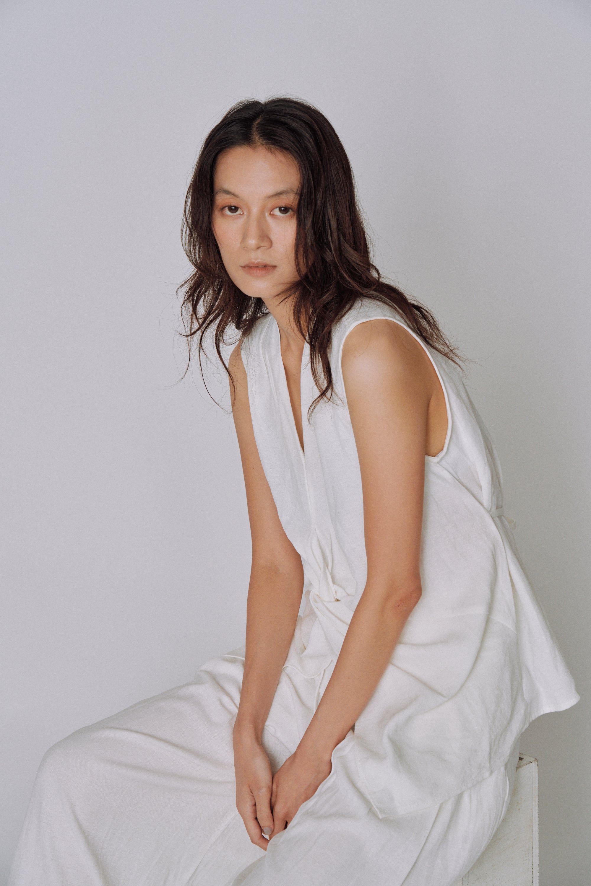 Twist Front Linen Set