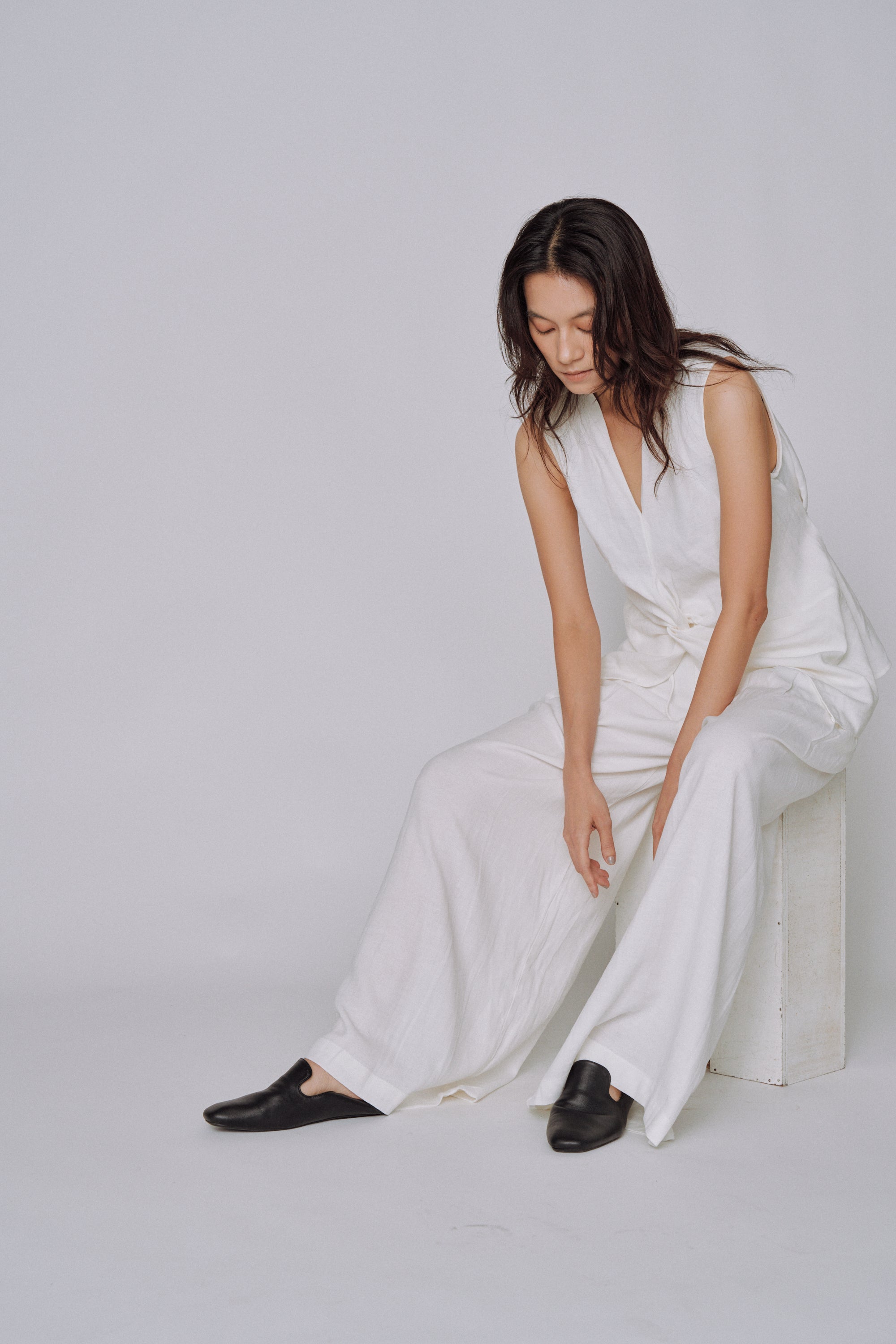 Twist Front Linen Set