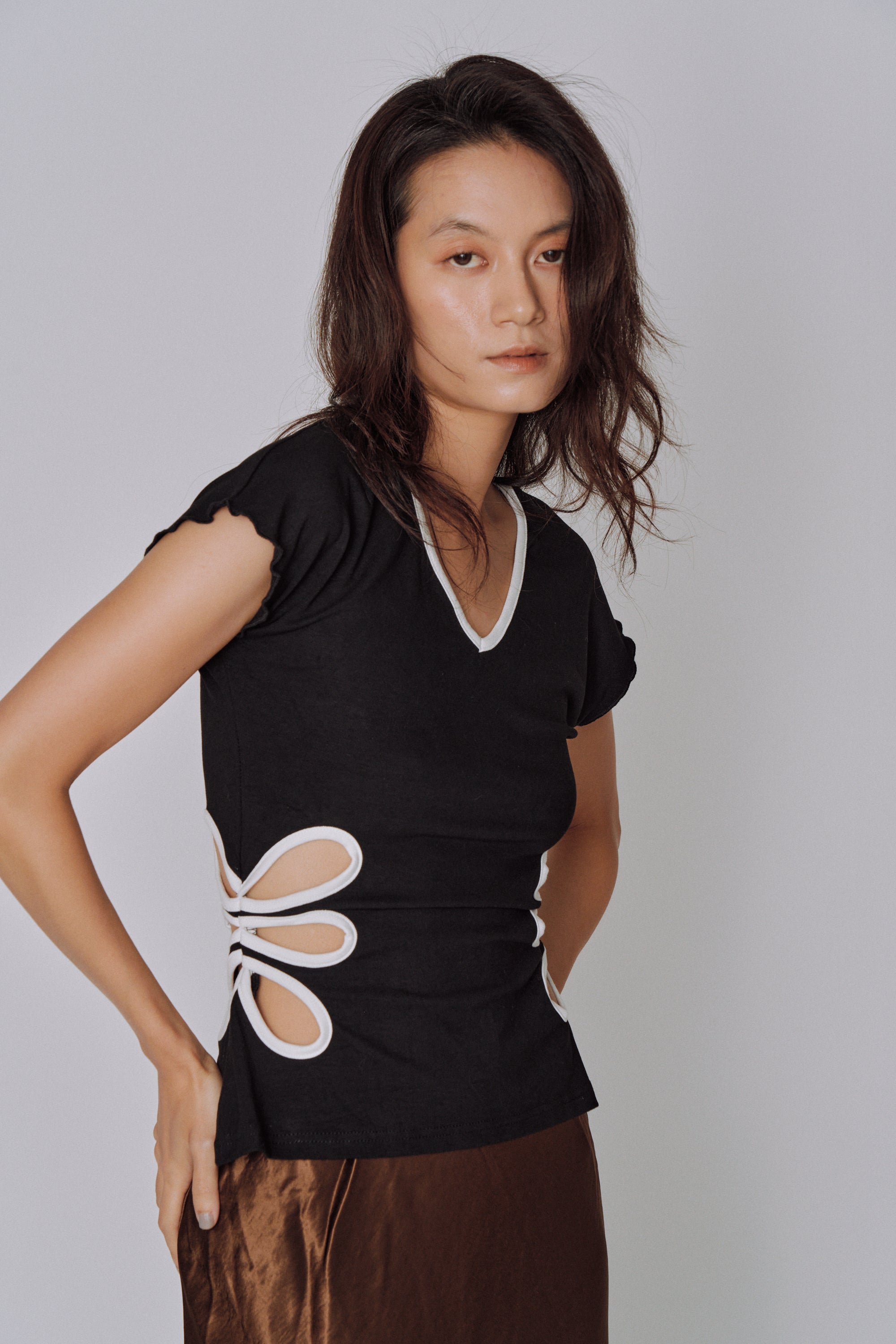 Petal Cut-Out Top
