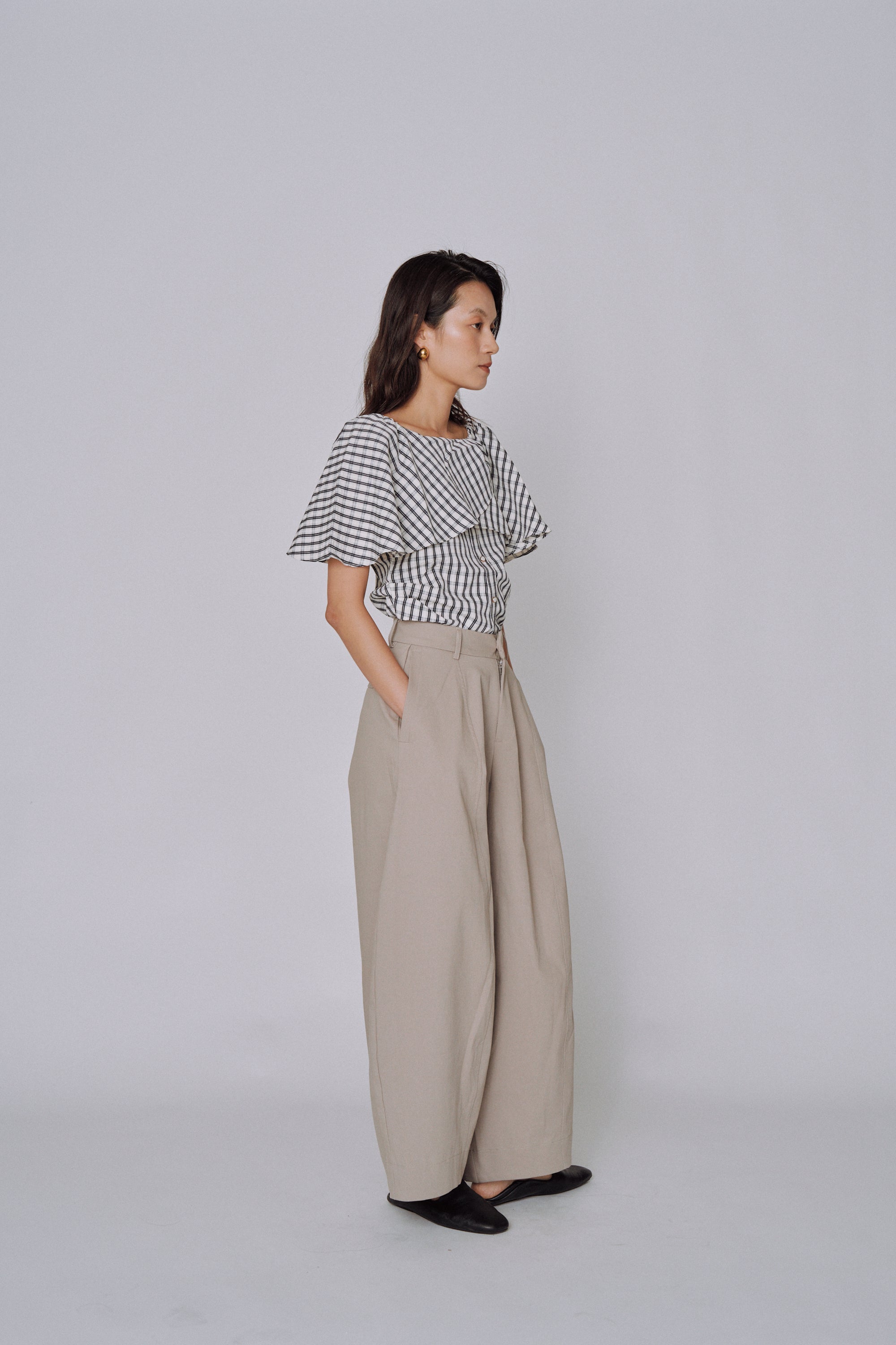 Volume Tailored Wide Pants