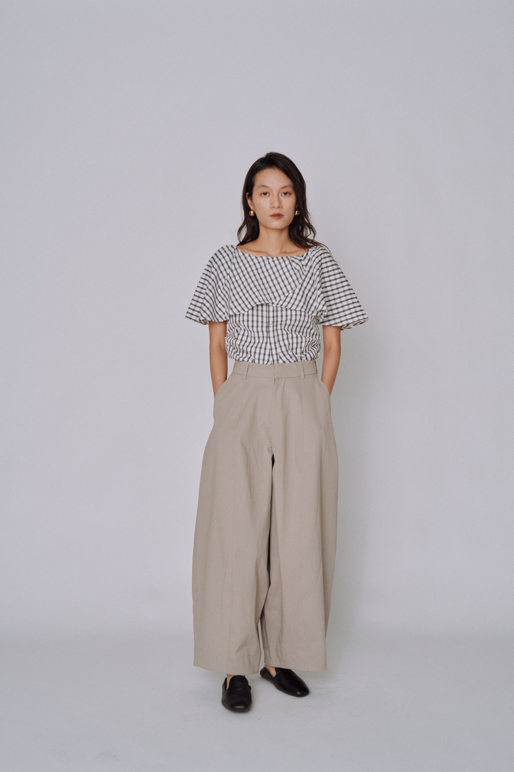Volume Tailored Wide Pants
