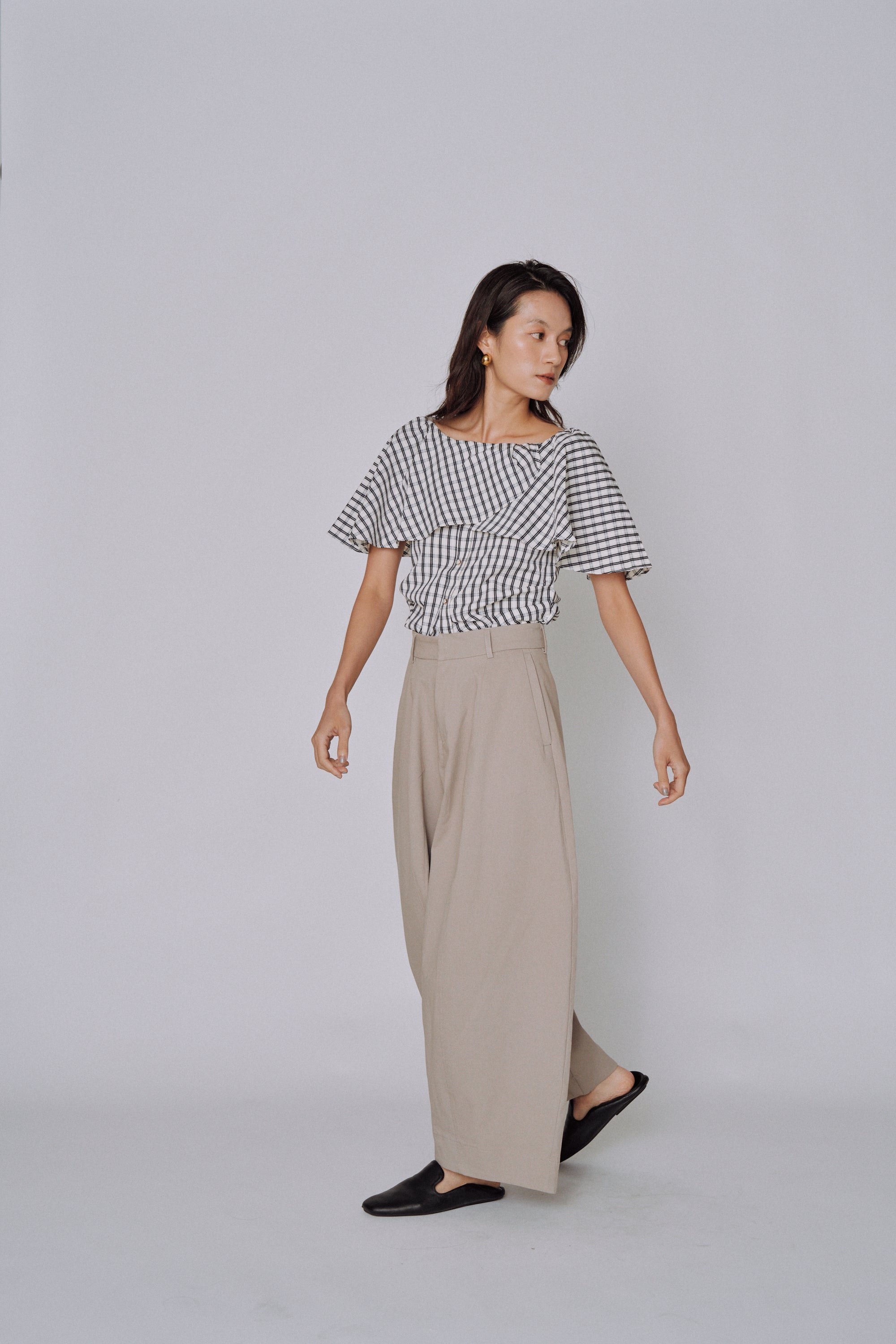 Volume Tailored Wide Pants