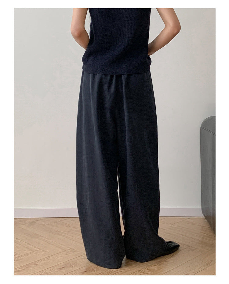 Airy Texture Wide Pants