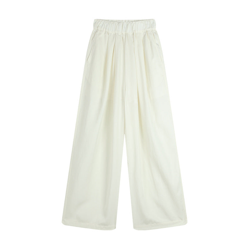 Airy Texture Wide Pants