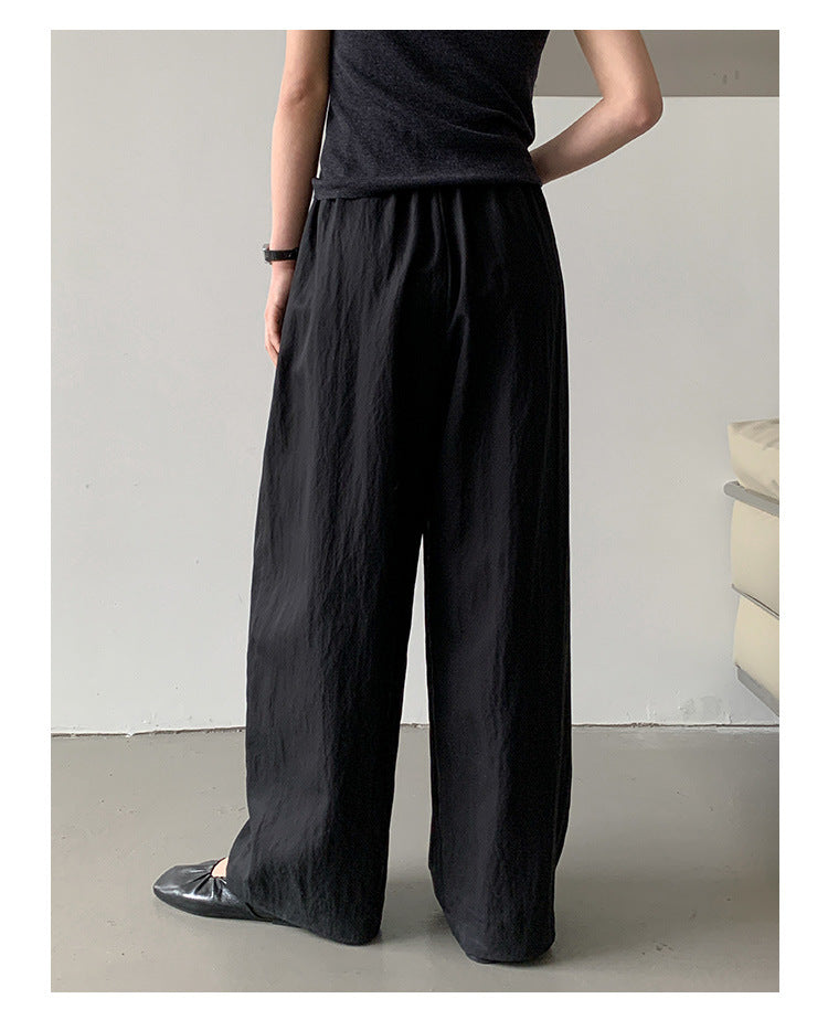 Airy Texture Wide Pants