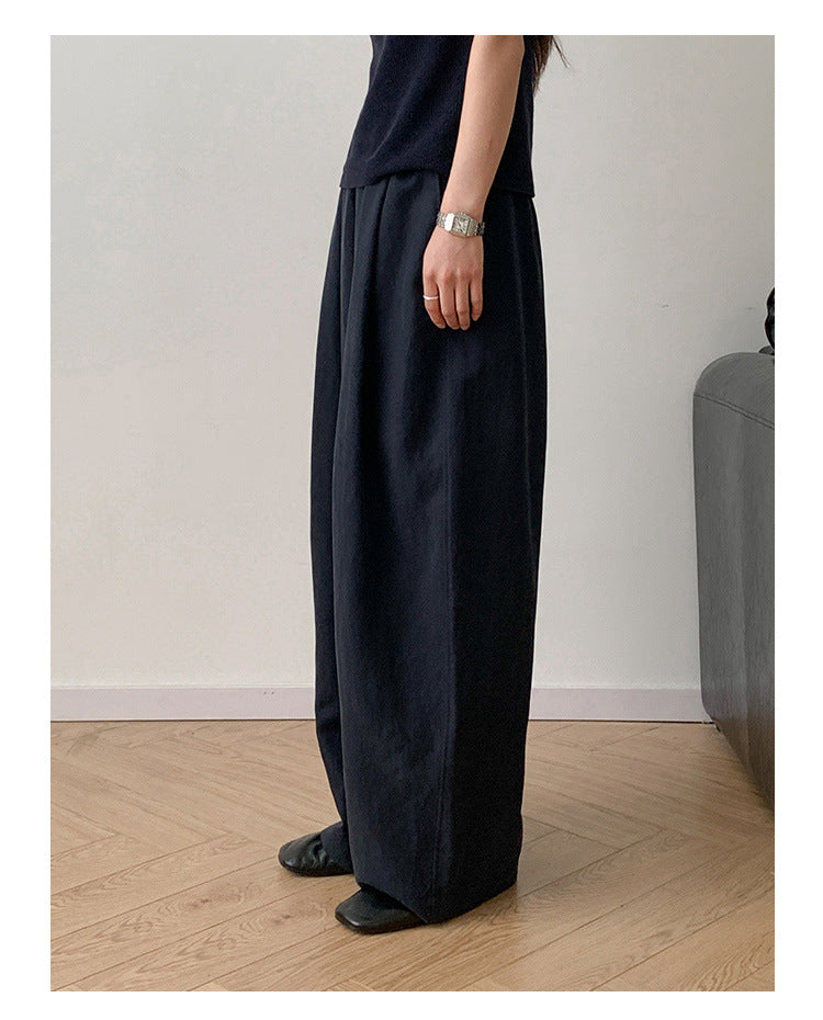 Airy Texture Wide Pants