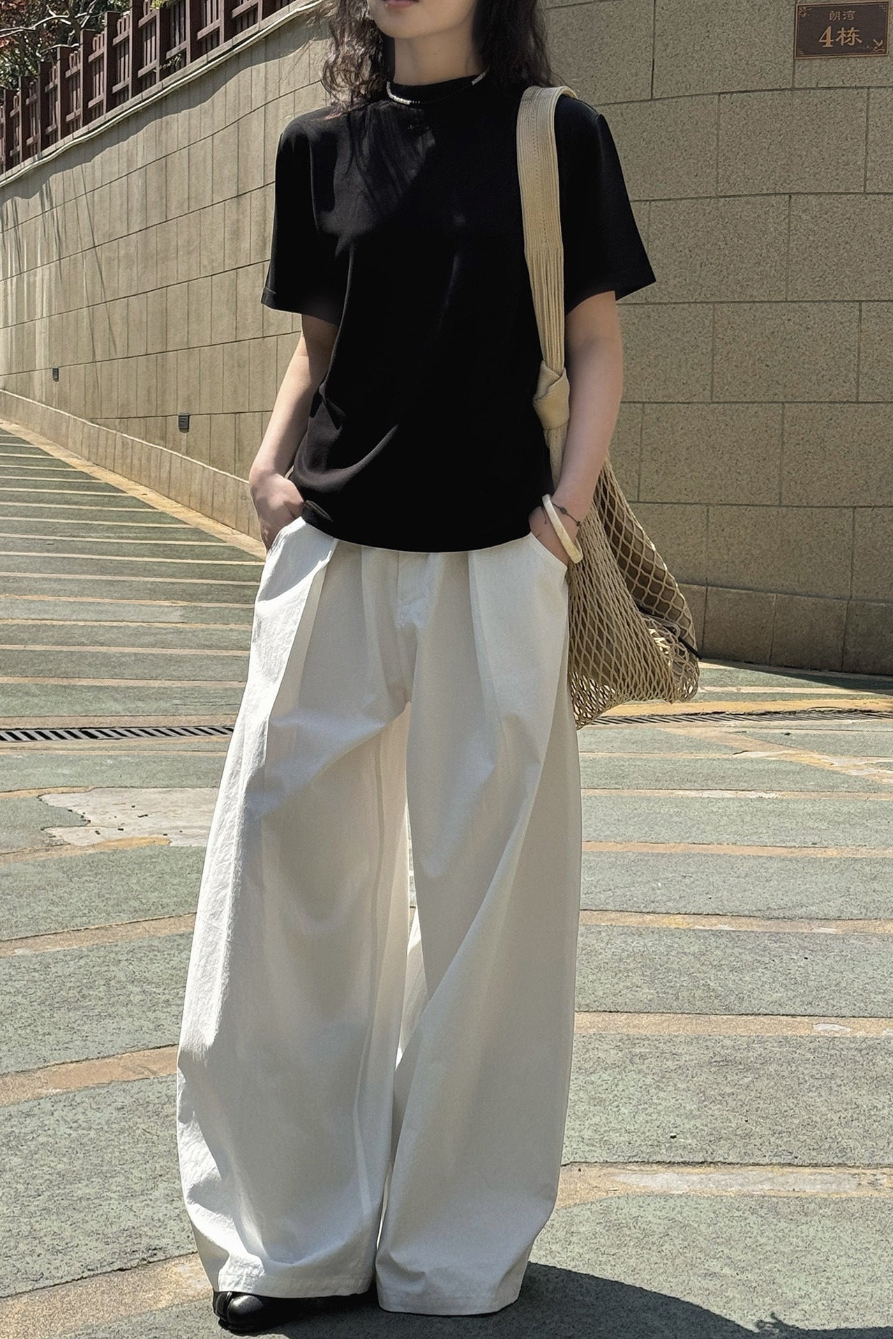 Ultra Wide High-Waist Tuck Pants