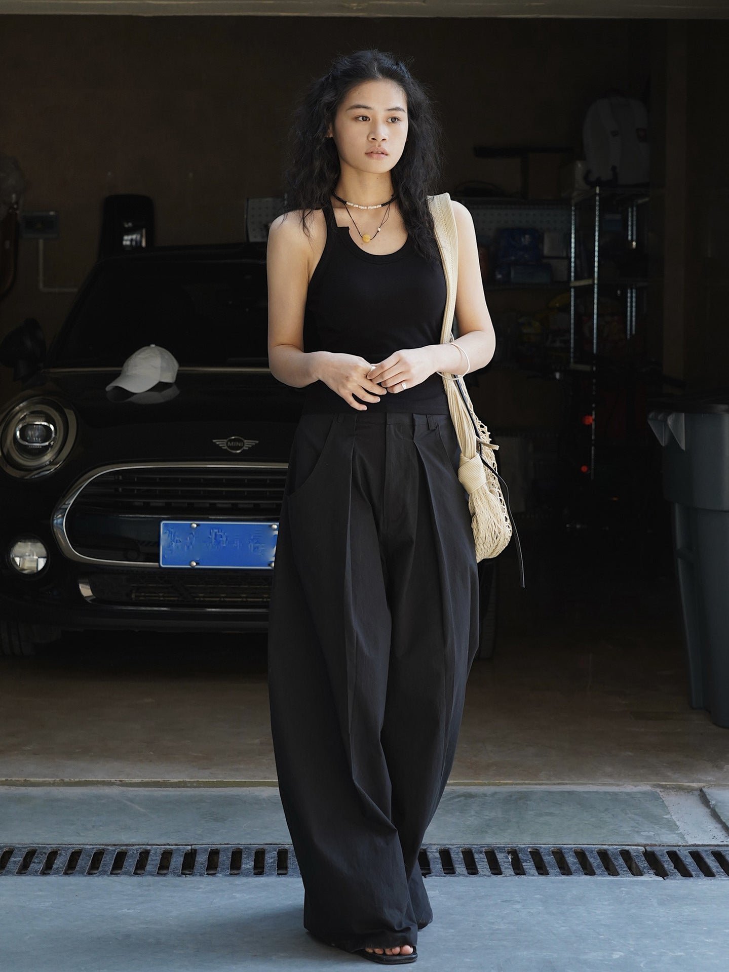 Ultra Wide High-Waist Tuck Pants
