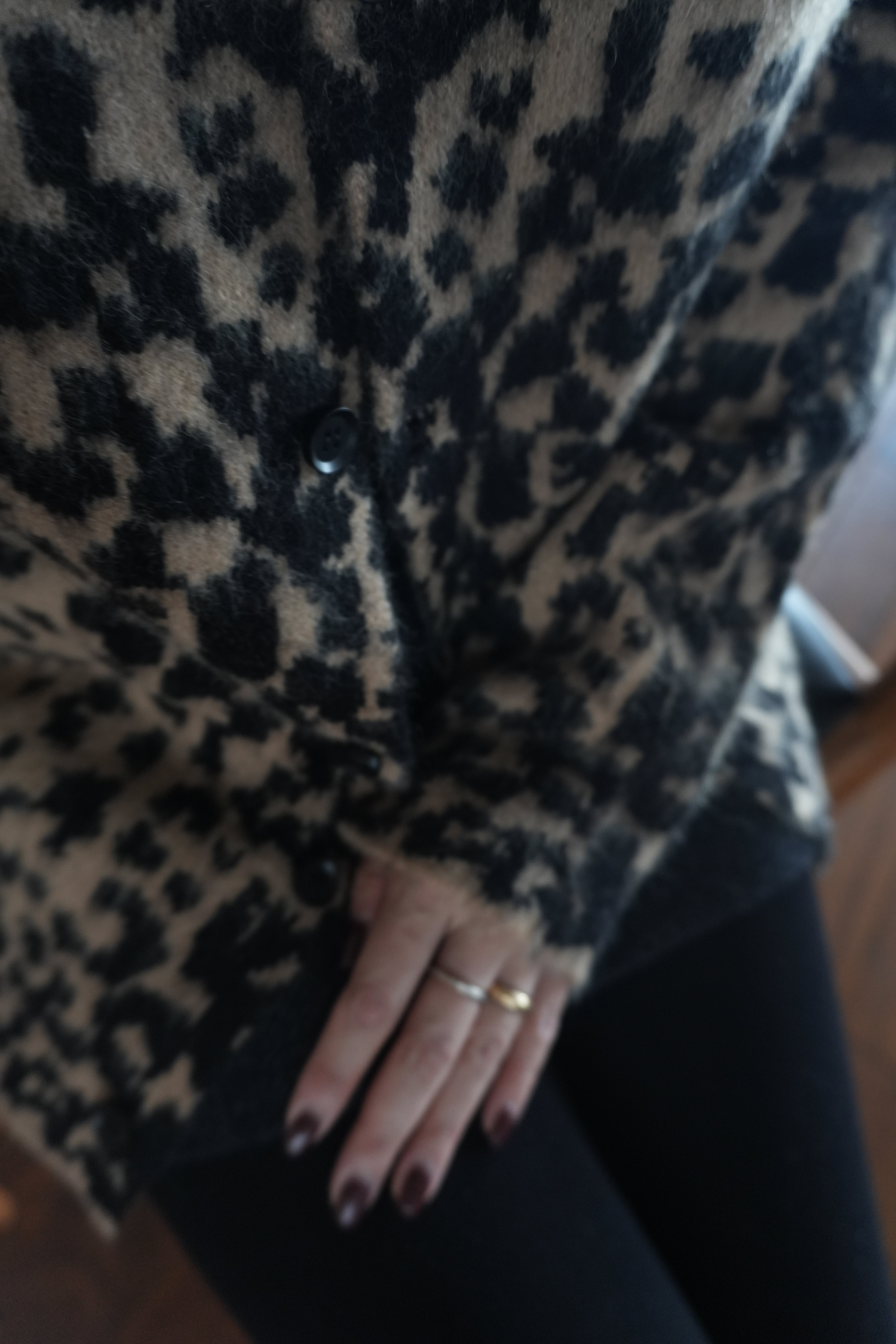 Urban Leopard Jacquard Cardigan