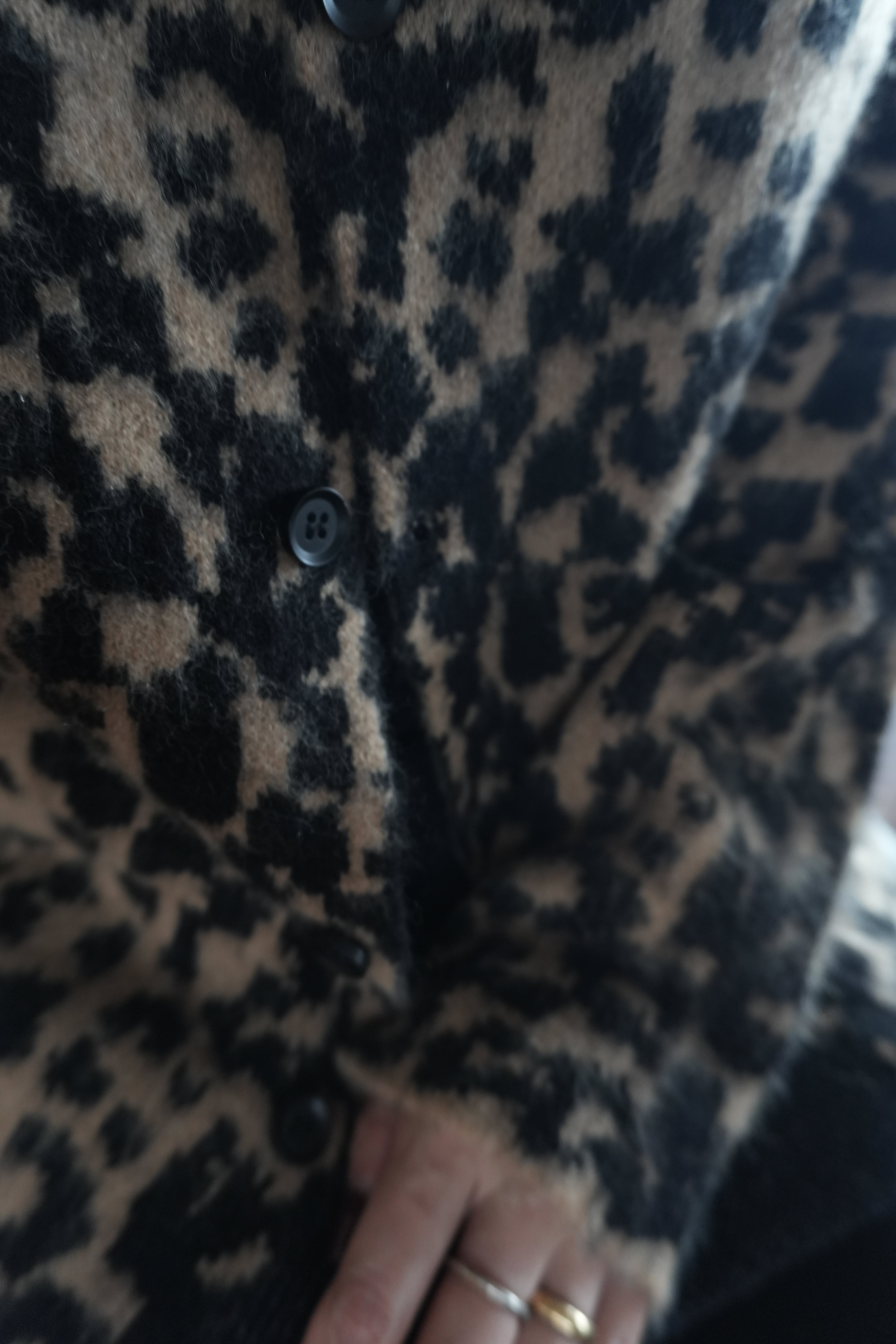 Urban Leopard Jacquard Cardigan