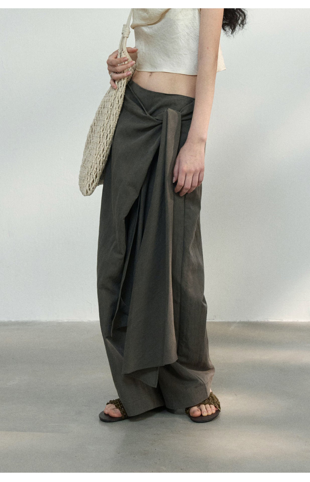 Drape Wrap Trousers