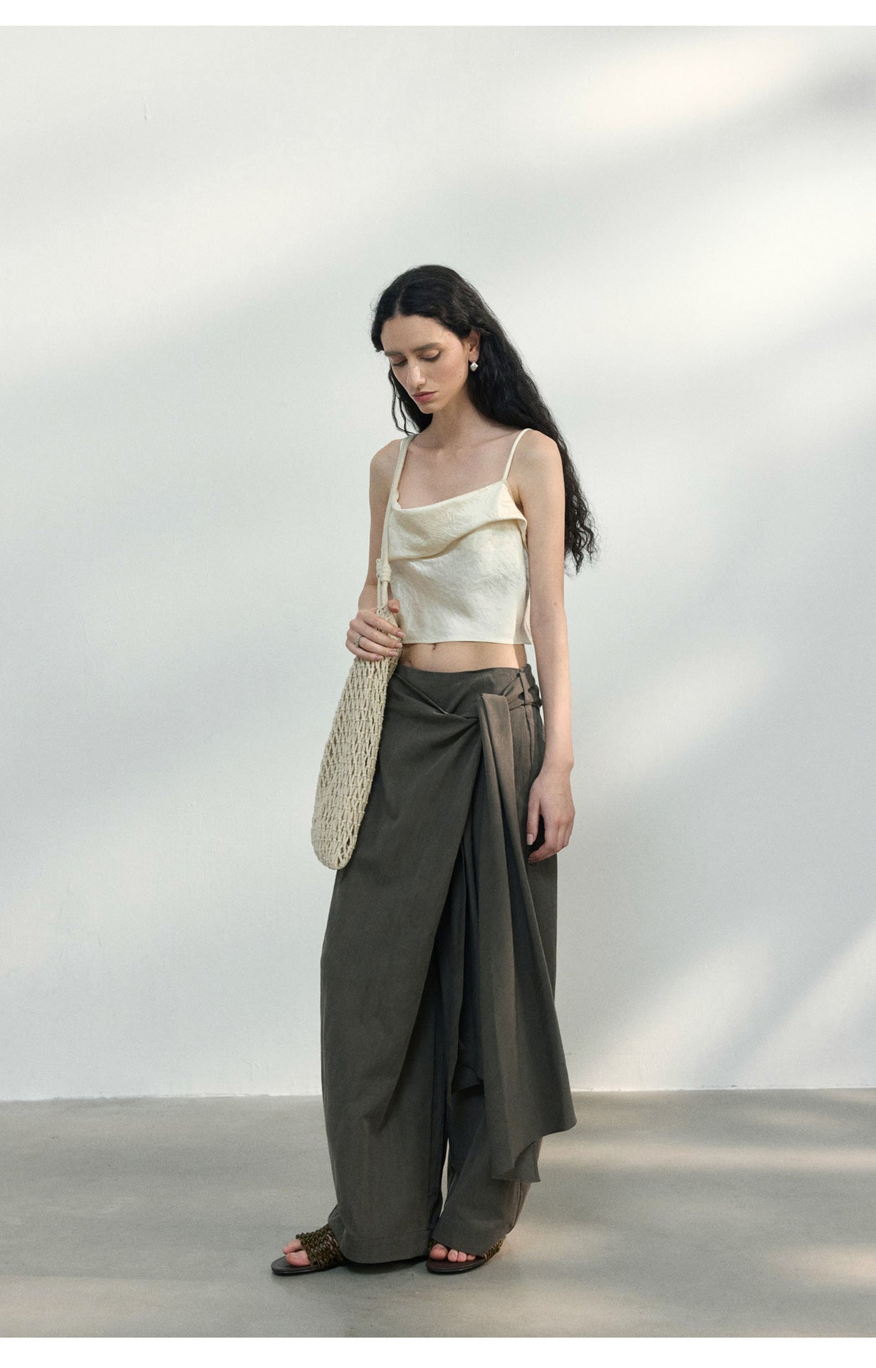 Drape Wrap Trousers