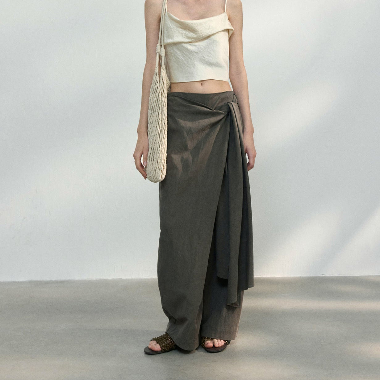 Drape Wrap Trousers