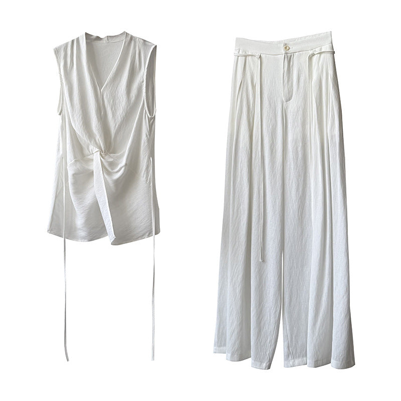 Twist Front Linen Set