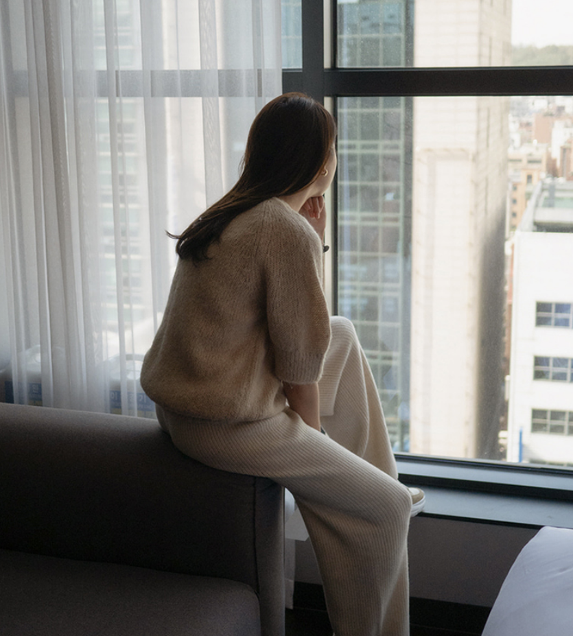 soft knit pants