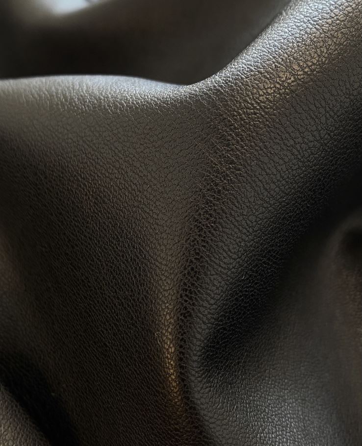 Solid vegan leather jacket 
